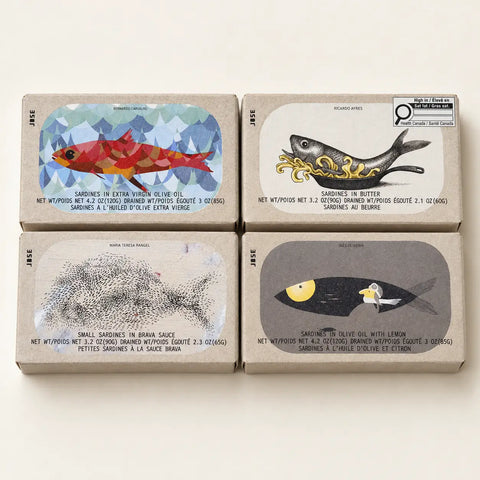 Coffret dégustation de sardines en conserve