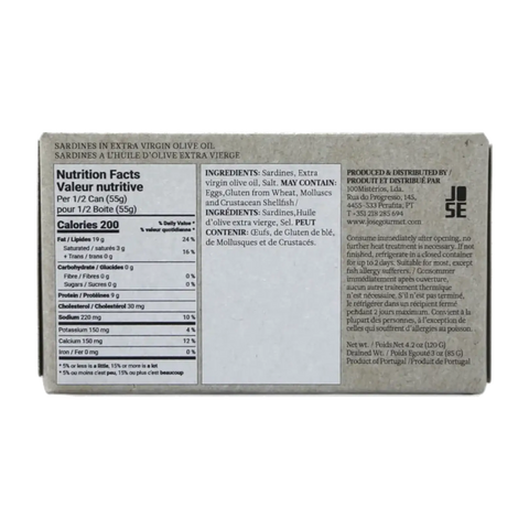 Sardines in Extra Virgin Olive Oil