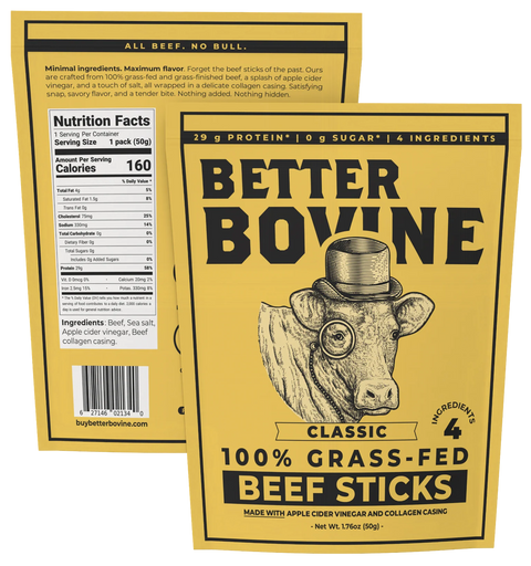 Beef Sticks, 100% Grass-Fed