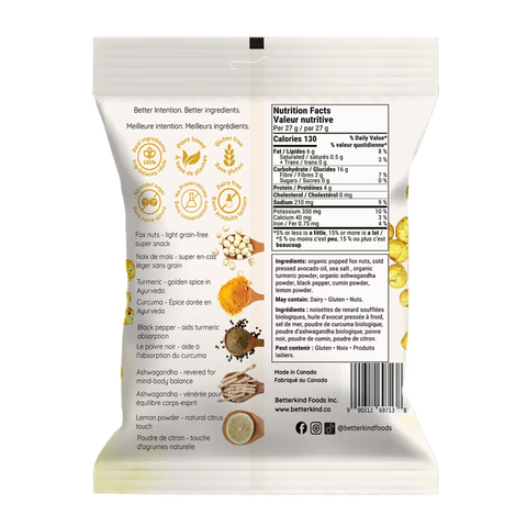 Fox Nuts (Makhana) - Turmeric & Sea Salt