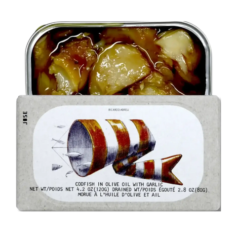 Codfish in Extra Virgin Olive Oil & Garlic