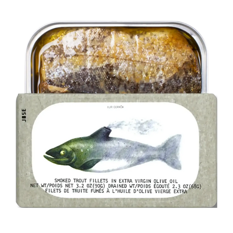 Smoked Trout Fillets in Extra Virgin Olive Oil