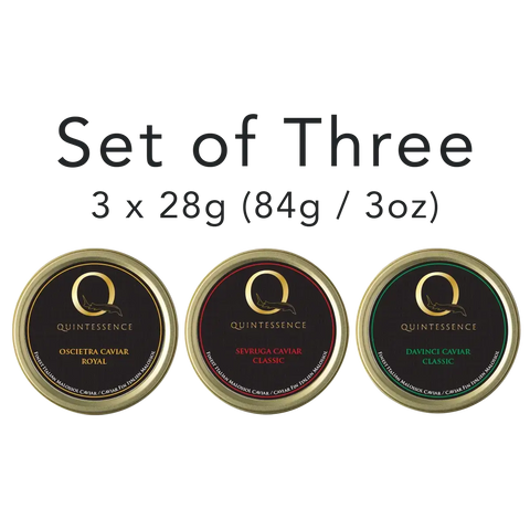 Ossetra | Sevruga | DaVinci – 3 Pack Gift Set